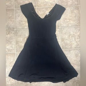 Lacy cross/open back dress